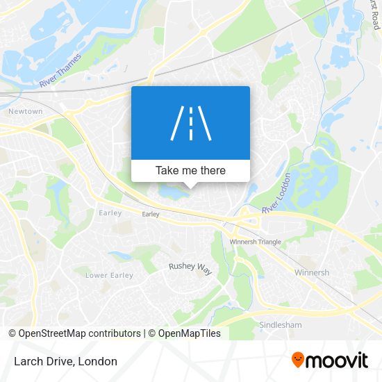 Larch Drive map
