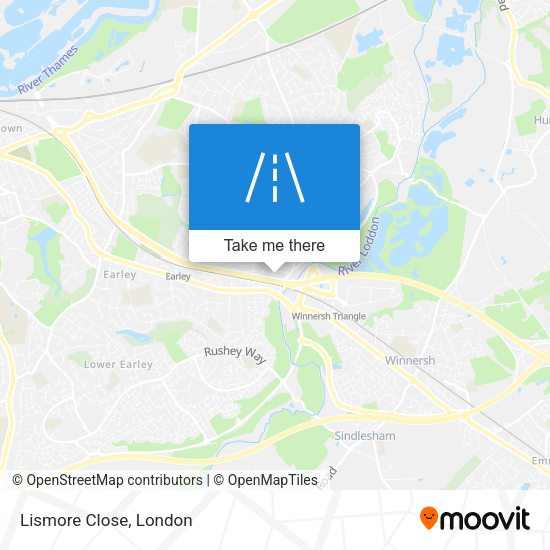 Lismore Close map