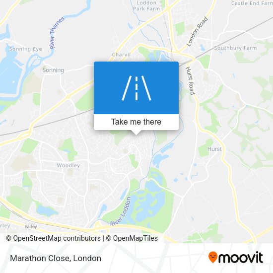 Marathon Close map