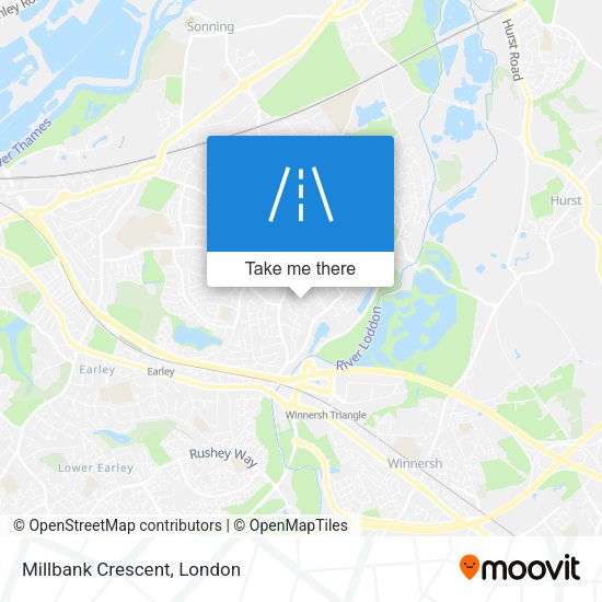 Millbank Crescent map