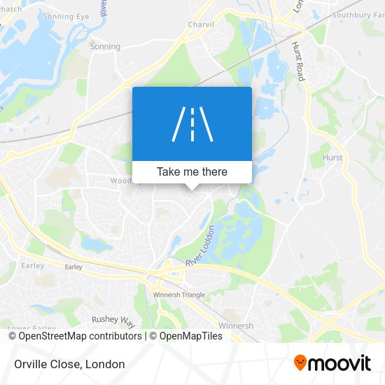 Orville Close map