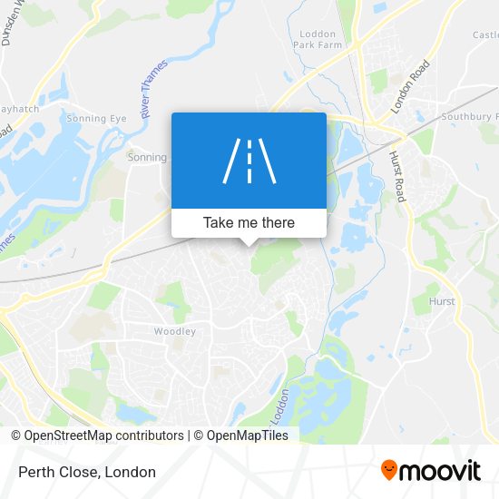 Perth Close map