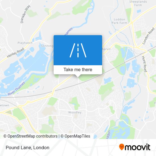 Pound Lane map