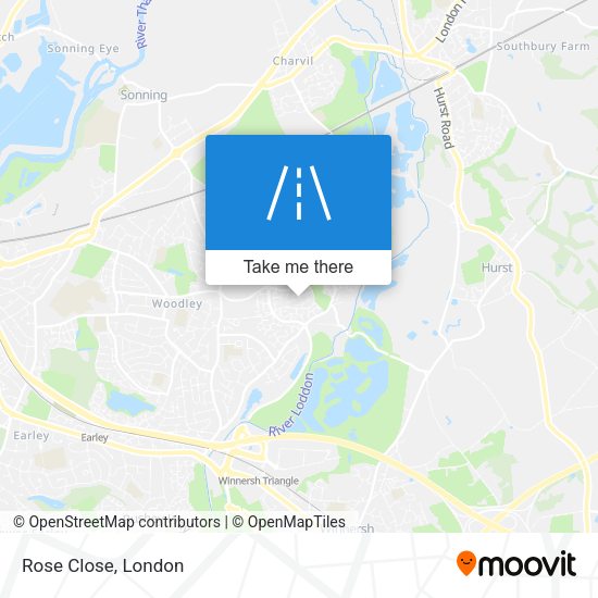 Rose Close map