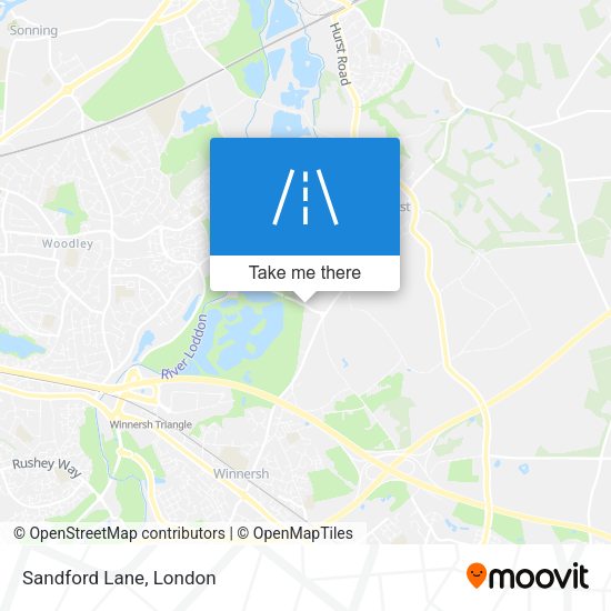 Sandford Lane map