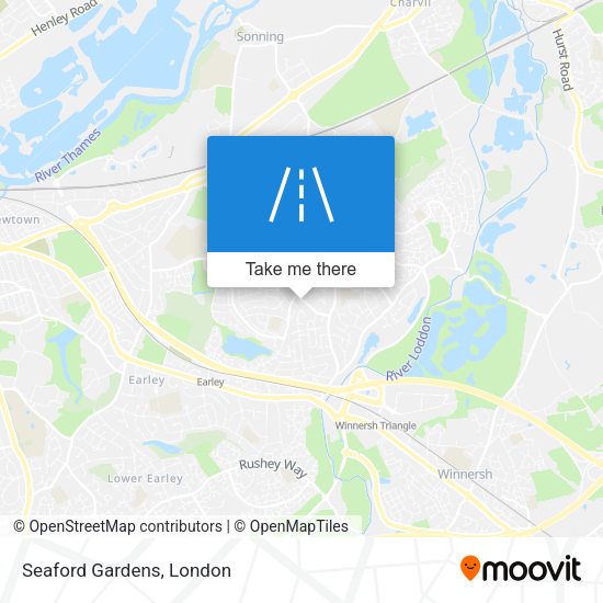 Seaford Gardens map