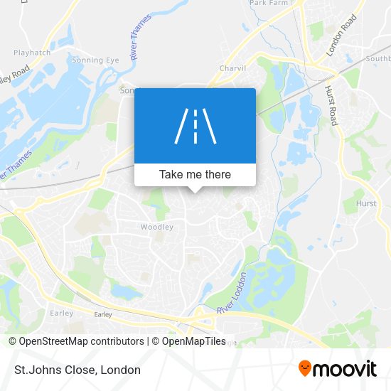 St.Johns Close map