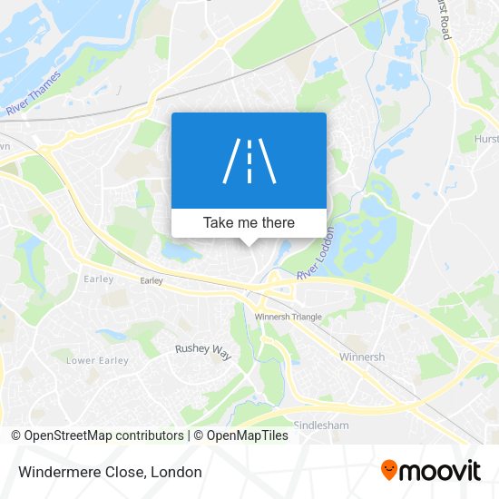 Windermere Close map