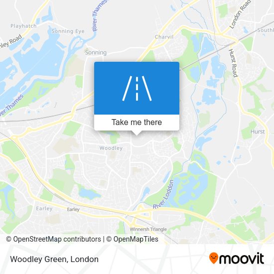 Woodley Green map