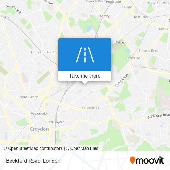 Beckford Road map