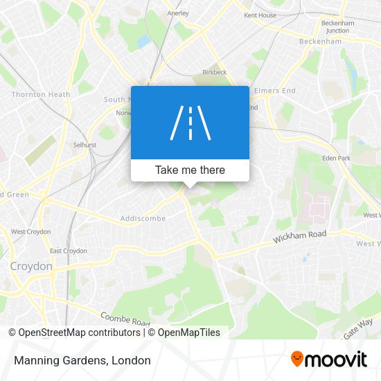 Manning Gardens map