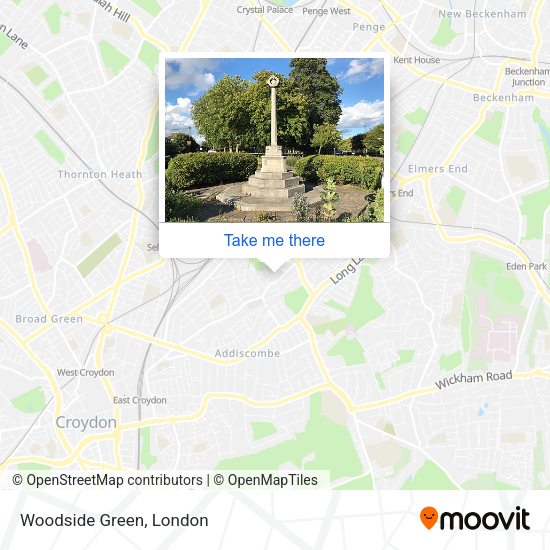 Woodside Green map
