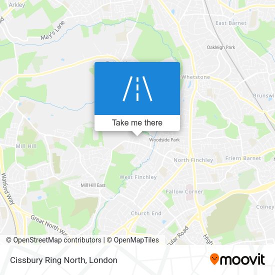 Cissbury Ring North map