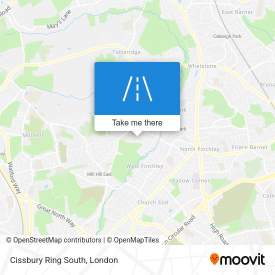 Cissbury Ring South map