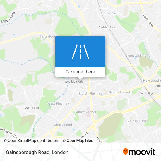 Gainsborough Road map