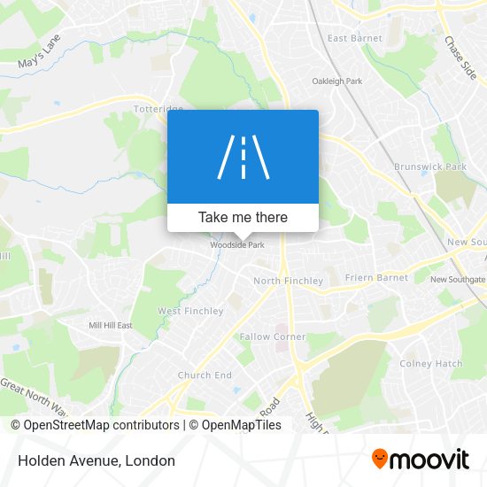 Holden Avenue map