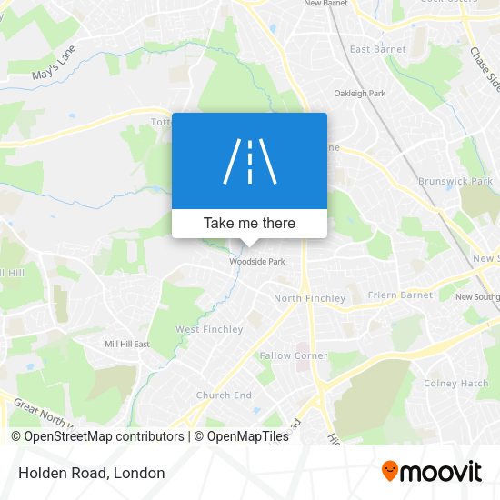 Holden Road map