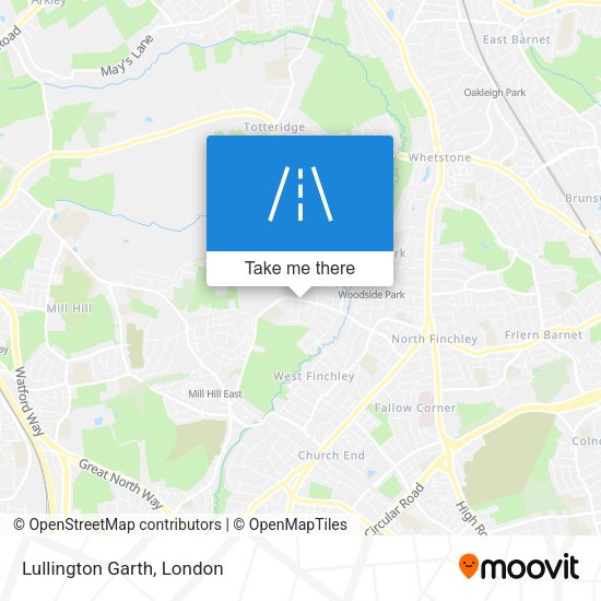 Lullington Garth map