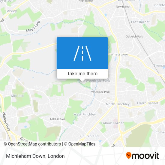 Michleham Down map