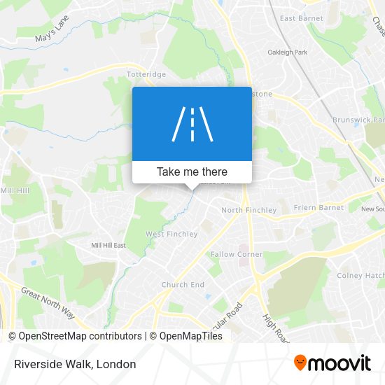 Riverside Walk map