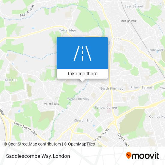 Saddlescombe Way map