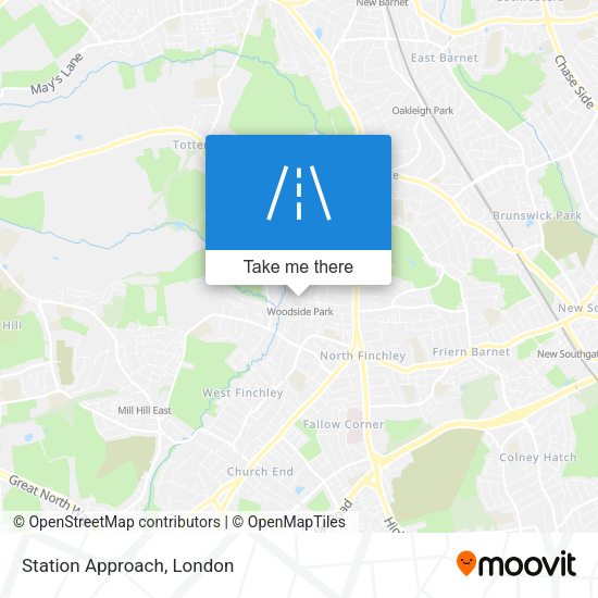 Station Approach map