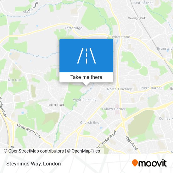 Steynings Way map