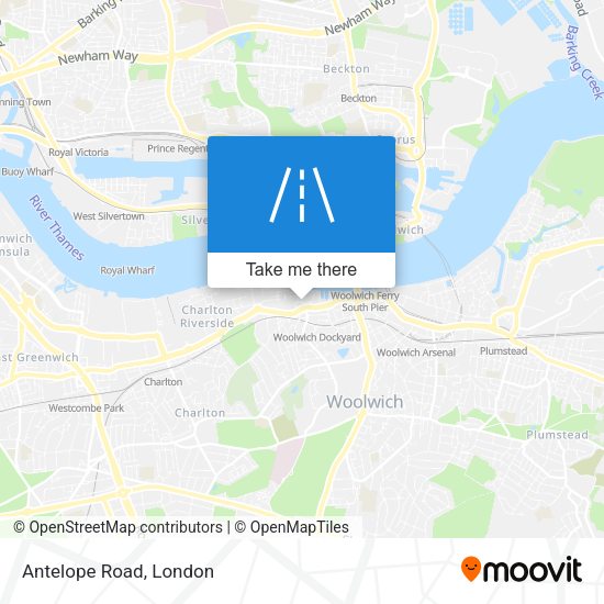 Antelope Road map