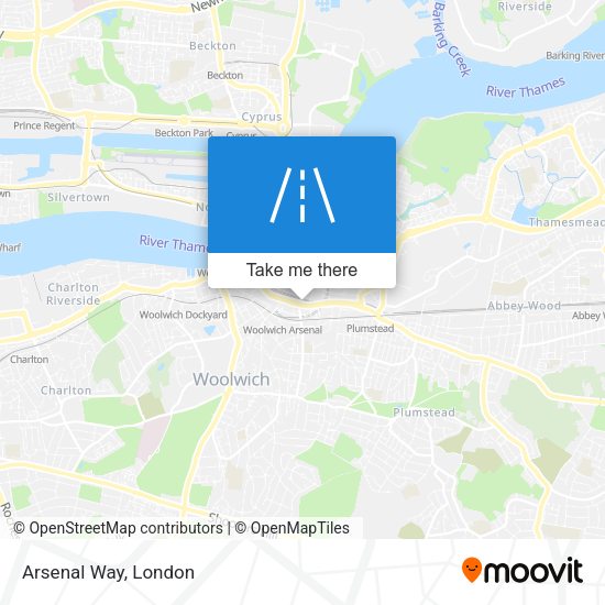Arsenal Way map