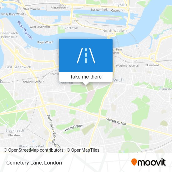 Cemetery Lane map