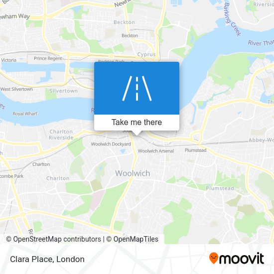 Clara Place map