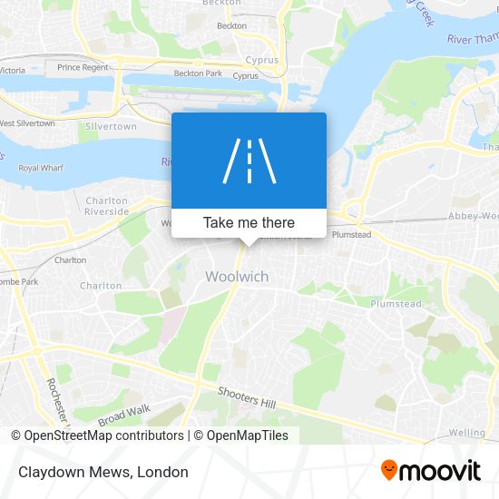 Claydown Mews map