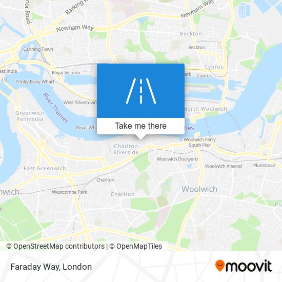 Faraday Way map