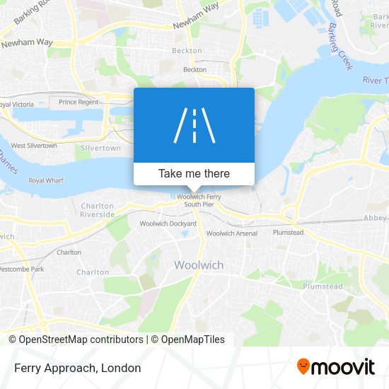 Ferry Approach map