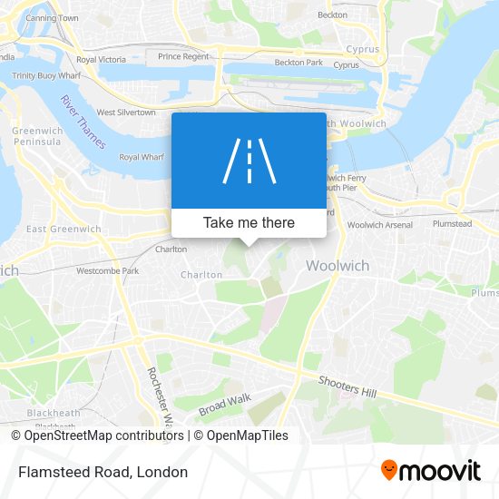 Flamsteed Road map
