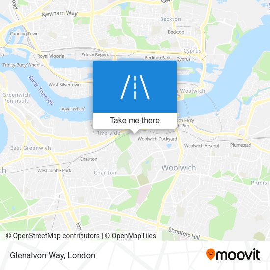 Glenalvon Way map