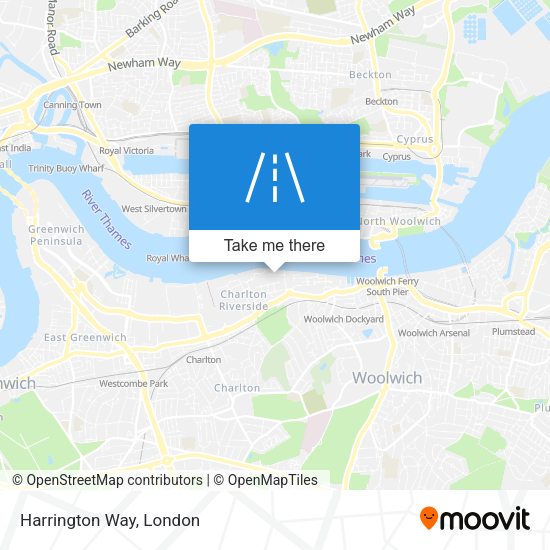 Harrington Way map