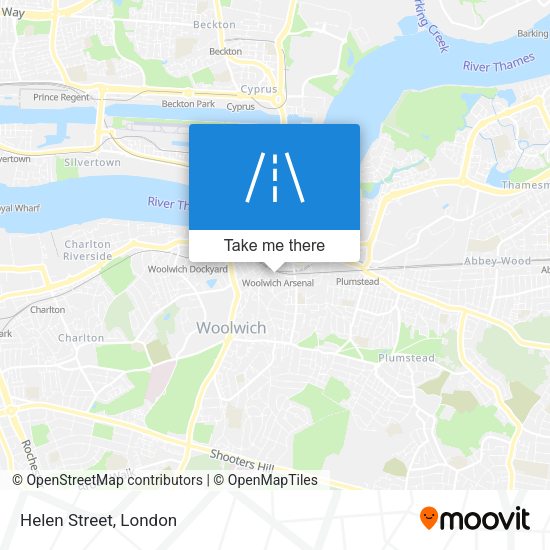 Helen Street map