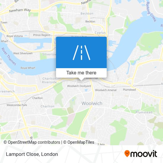 Lamport Close map