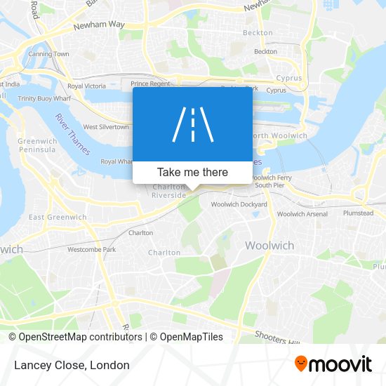 Lancey Close map
