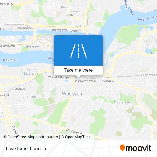 Love Lane map