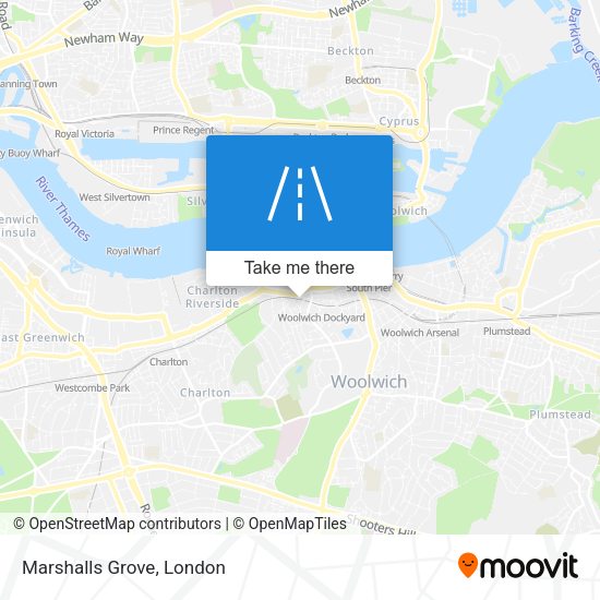 Marshalls Grove map