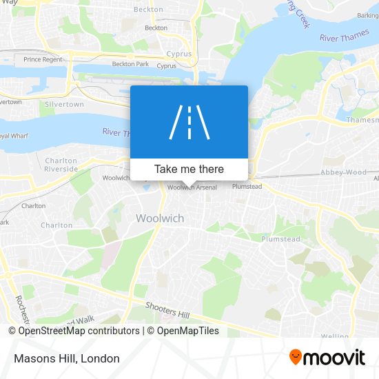 Masons Hill map