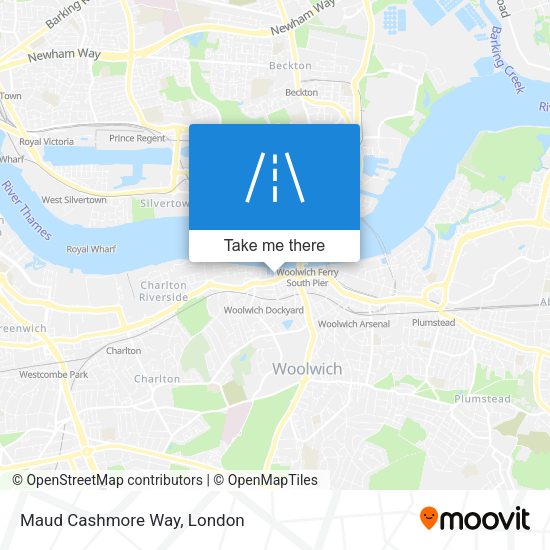 Maud Cashmore Way map