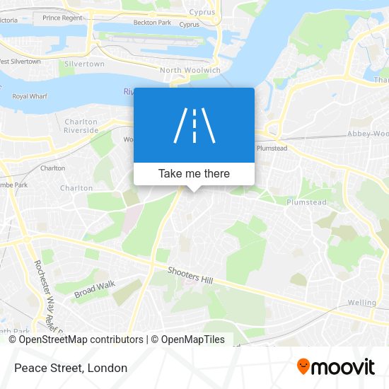 Peace Street map