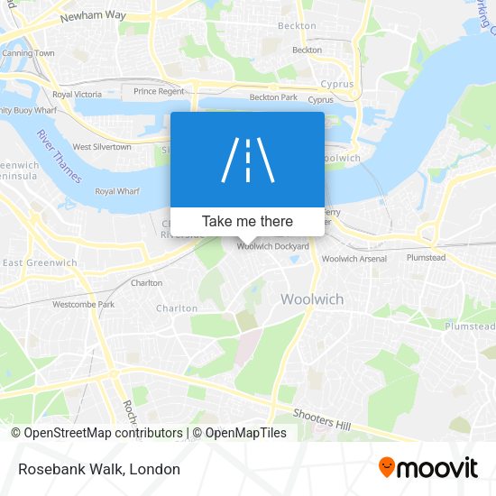 Rosebank Walk map