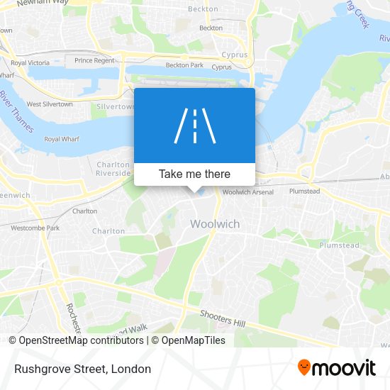 Rushgrove Street map