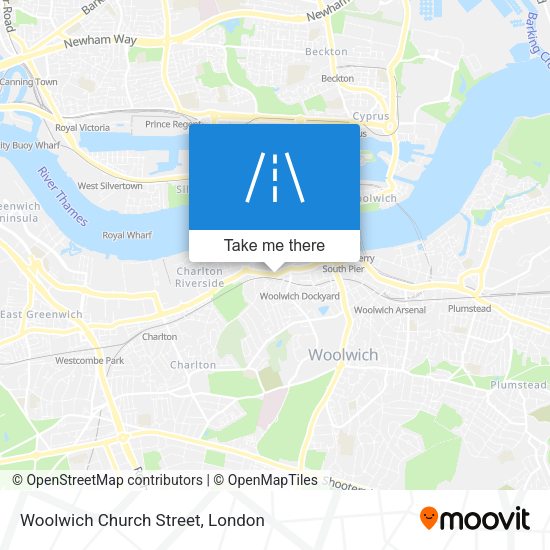 Woolwich Church Street map