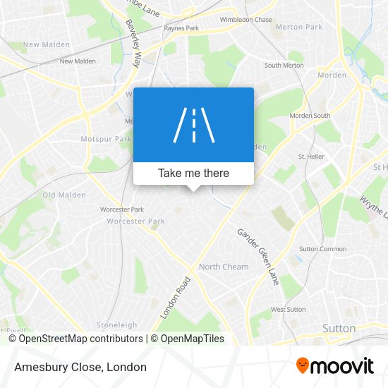 Amesbury Close map