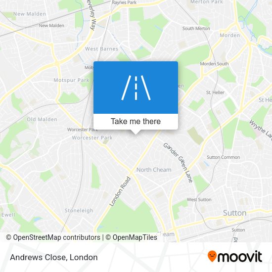 Andrews Close map